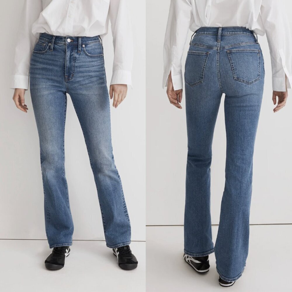 Madewell Skinny High Rise Stretch Flare Jeans Fairson Medium-Light Blue, size 29 - Picture 1 of 10